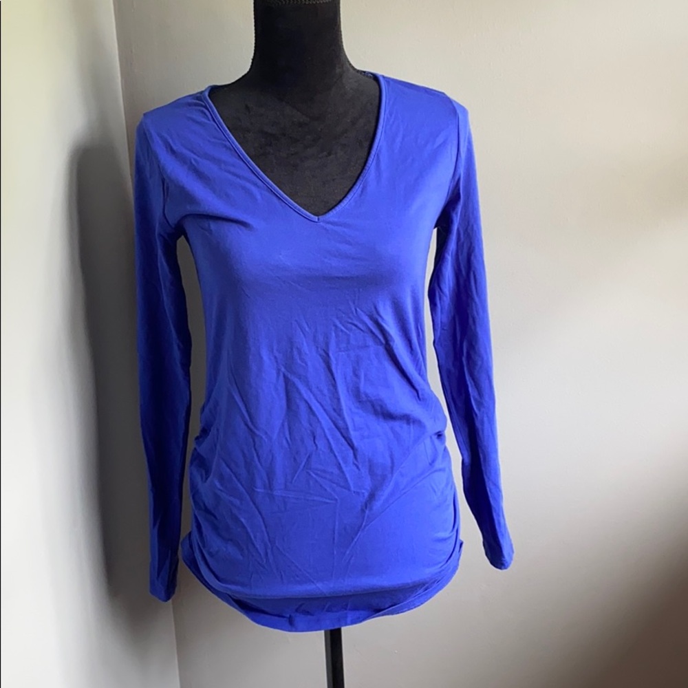 Royal Blue Maternity Top